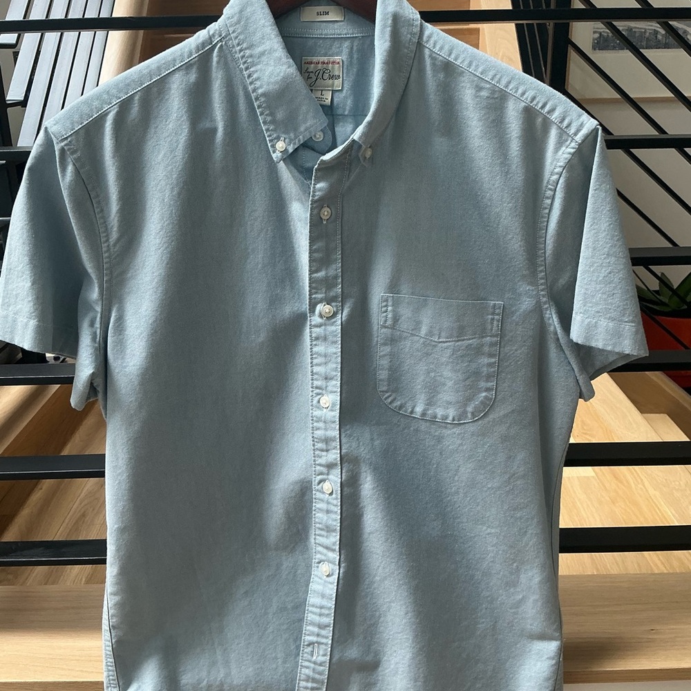 J. Crew Blue Casual Button Down Shirt